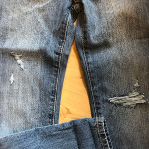 GAP Kids destructed girlfriend jeans